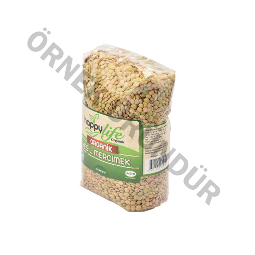 Happy Life Organik Yeşil Mercimek 1 kg