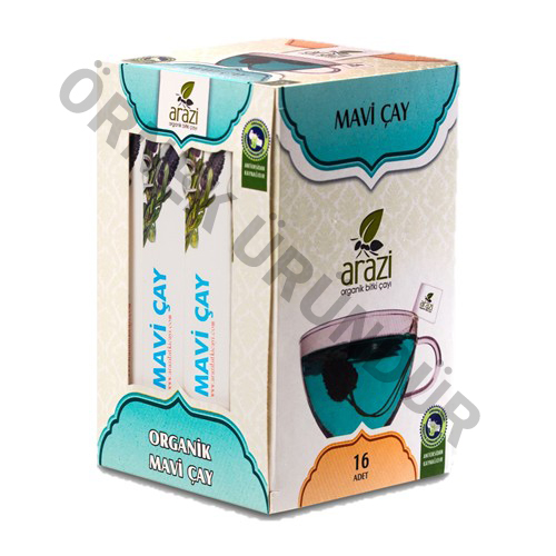 Arazi Organik Mavi Çay 16 Dal Arazi Organik Mavi Çay 16 Dal